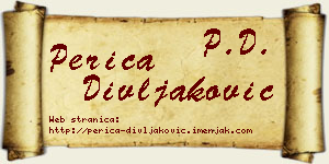 Perica Divljaković vizit kartica